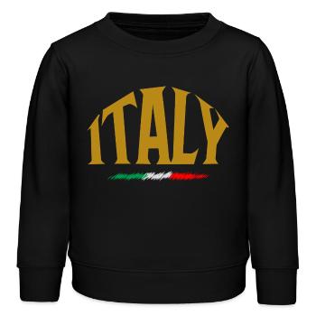 Italie - Sweat enfant bio Stanley/Stella - noir - Devant - AI Model Kid Male (0cm)