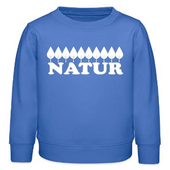 NATUR - Kinder Organic Sweatshirt Mini Changer von Stanley/Stella - carolina Blue - Vorne - AI Model Kid Female (0cm)