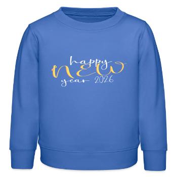 Happy New Year 2026 - Sweat enfant bio Stanley/Stella - carolina blue - Devant - AI Model Kid Female (0cm)