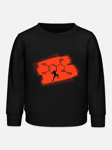 Klettern Adrenalin Junkie - Kinder Organic Sweatshirt Mini Changer von Stanley/Stella - Schwarz