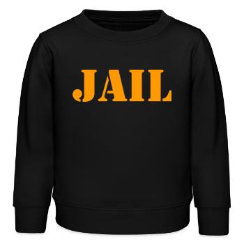County Jail - Gefängnis - Knast - Gefangener - Kinder Organic Sweatshirt Mini Changer von Stanley/Stella - Schwarz - Vorne - AI Model Kid Male (0cm)
