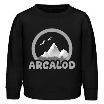 Trekking Arcalod - Sweat enfant bio Stanley/Stella - noir - Devant - AI Model Kid Male (0cm)