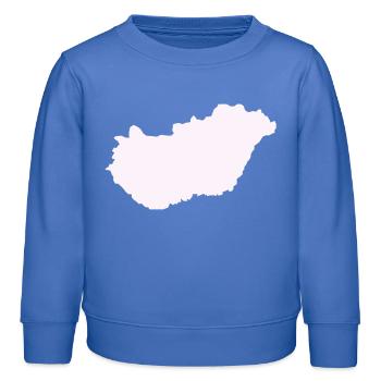 Ungarn Land - Kinder Organic Sweatshirt Mini Changer von Stanley/Stella - carolina Blue - Vorne - AI Model Kid Female (0cm)