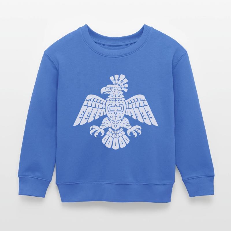 Aztec Eagle Totem Pattern Kids Organic Sweatshirt by Stanley/Stella