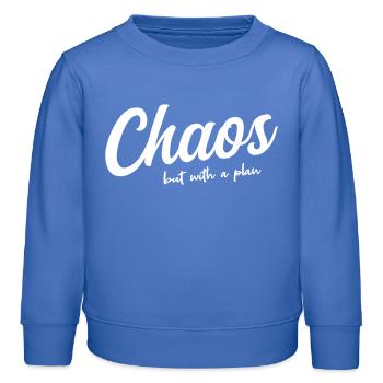 Chaos systématique - Sweat enfant bio Stanley/Stella - carolina blue - Devant - AI Model Kid Female (0cm)