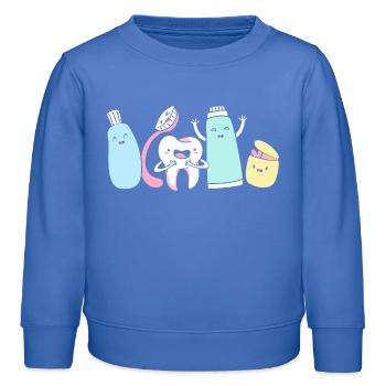Dentiste réceptionniste - Sweat enfant bio Stanley/Stella - carolina blue - Devant - AI Model Kid Female (0cm)