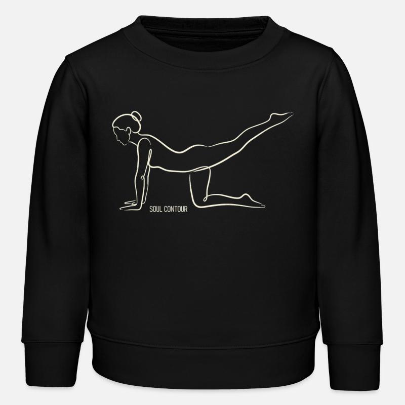 CONTOUR DE L’ÂME - Vyaghrasana - Sweat enfant bio Stanley/Stella - noir