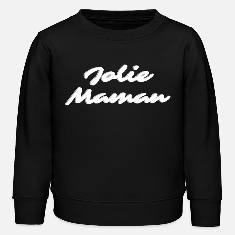 Hübsche weiße Mutter - Kinder Organic Sweatshirt Mini Changer von Stanley/Stella - Schwarz