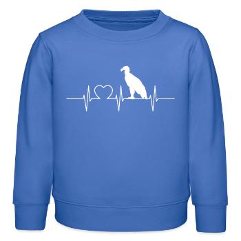 Vautour - Sweat enfant bio Stanley/Stella - carolina blue - Devant - AI Model Kid Female (0cm)