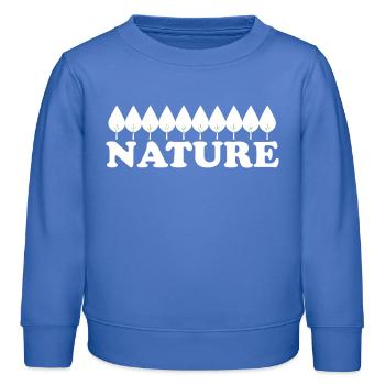 NATURE - Kinder Organic Sweatshirt Mini Changer von Stanley/Stella - carolina Blue - Vorne - AI Model Kid Female (0cm)