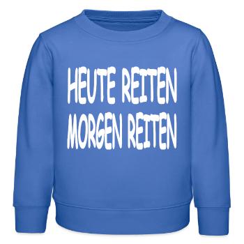 Chevaucher - Sweat enfant bio Stanley/Stella - carolina blue - Devant - AI Model Kid Female (0cm)