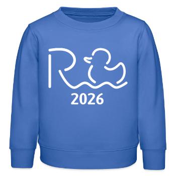 Rente 2026 - Ruhestand - Pension - Kinder Organic Sweatshirt Mini Changer von Stanley/Stella - carolina Blue - Vorne - AI Model Kid Female (0cm)