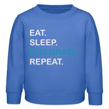 Integrate Repeat HPLC Performance Chromatography - Kids Organic Sweatshirt by Stanley/Stella - carolina blue - Front - AI Model Kid Female (0cm)