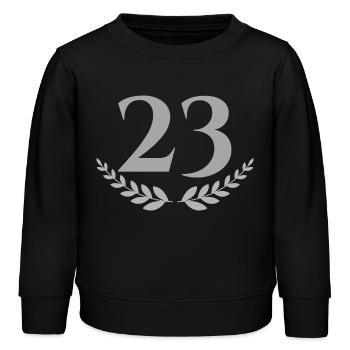 23 - Kids Organic Sweatshirt by Stanley/Stella - black - Front - AI Model Kid Male (0cm)