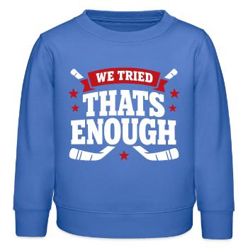 Ligue de la Bière Hockey Humour des joueurs drôles de hockey - Sweat enfant bio Stanley/Stella - carolina blue - Devant - AI Model Kid Female (0cm)