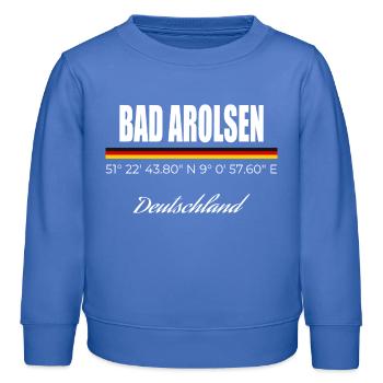 Bad Arolsen - Kinder Organic Sweatshirt Mini Changer von Stanley/Stella - carolina Blue - Vorne - AI Model Kid Female (0cm)