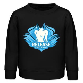 Guérison somatique Thérapie somatique - Sweat enfant bio Stanley/Stella - noir - Devant - AI Model Kid Male (0cm)