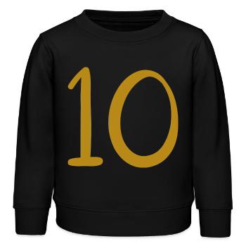 10 - Kids Organic Sweatshirt by Stanley/Stella - black - Front - AI Model Kid Male (0cm)