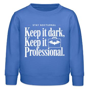 Berufliche Aussage der Nachtzeit - Kinder Organic Sweatshirt Mini Changer von Stanley/Stella - carolina Blue - Vorne - AI Model Kid Female (0cm)