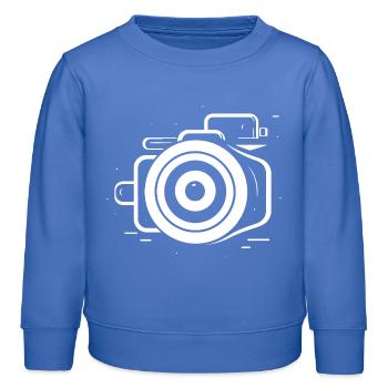 Kamera Fokus - Kinder Organic Sweatshirt Mini Changer von Stanley/Stella - carolina Blue - Vorne - AI Model Kid Female (0cm)