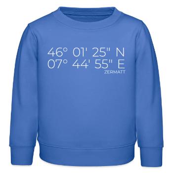 Coordinates Zermatt - Kids Organic Sweatshirt by Stanley/Stella - carolina blue - Front - AI Model Kid Female (0cm)