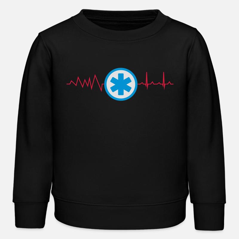 Icône uniforme de service ambulance - Sweat enfant bio Stanley/Stella - noir