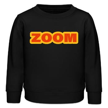 ZOOM - Kinder Organic Sweatshirt Mini Changer von Stanley/Stella - Schwarz - Vorne - AI Model Kid Male (0cm)