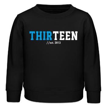 13. Geburtstag 2026 Thirteen Teenager Geschenkidee - Kinder Organic Sweatshirt Mini Changer von Stanley/Stella - Schwarz - Vorne - AI Model Kid Male (0cm)