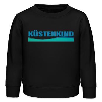 KÜSTENKIND - Kinder Organic Sweatshirt Mini Changer von Stanley/Stella - Schwarz - Vorne - AI Model Kid Male (0cm)