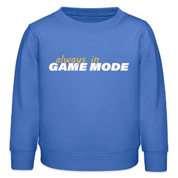 TOUJOURS EN MODE JEU - Sweat enfant bio Stanley/Stella - carolina blue - Devant - AI Model Kid Female (0cm)
