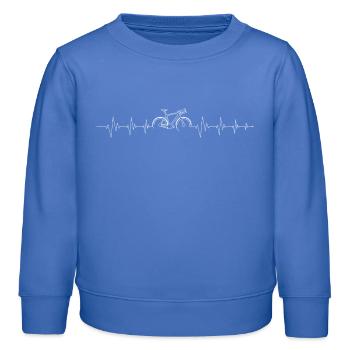 Cycle Pulse Fahrradlinie - Kinder Organic Sweatshirt Mini Changer von Stanley/Stella - carolina Blue - Vorne - AI Model Kid Female (0cm)
