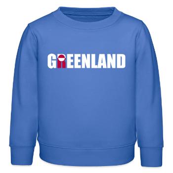 Greenland - Denmark - Danmark - Dänemark - Kinder Organic Sweatshirt Mini Changer von Stanley/Stella - carolina Blue - Vorne - AI Model Kid Female (0cm)