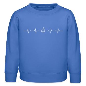 Design ausstehender Upload - Kinder Organic Sweatshirt Mini Changer von Stanley/Stella - carolina Blue - Vorne - AI Model Kid Female (0cm)