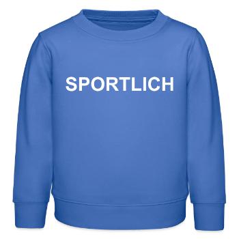 Sportif - Sweat enfant bio Stanley/Stella - carolina blue - Devant - AI Model Kid Female (0cm)
