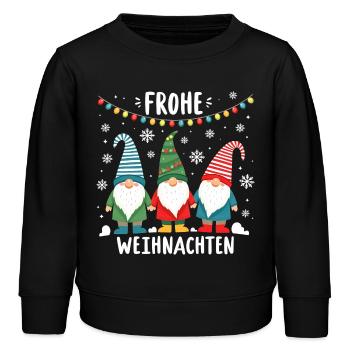 Frohe Weihnachten liebe Wichtel Gnome - Kinder Organic Sweatshirt Mini Changer von Stanley/Stella - Schwarz - Vorne - AI Model Kid Male (0cm)