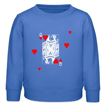 Königin - Kinder Organic Sweatshirt Mini Changer von Stanley/Stella - carolina Blue - Vorne - AI Model Kid Female (0cm)