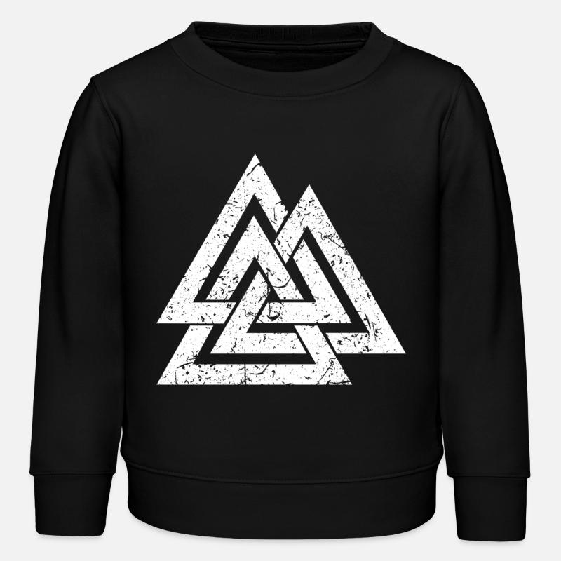 Symbole de Valknut - Vikings Celtes peuples germaniques - Viking - Sweat enfant bio Stanley/Stella - noir