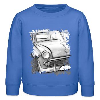 Moskvitch - Kinder Organic Sweatshirt Mini Changer von Stanley/Stella - carolina Blue - Vorne - AI Model Kid Female (0cm)