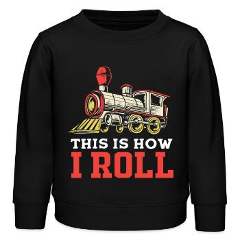 Modelleisenbahn Modellbau Modellbauer - Kinder Organic Sweatshirt Mini Changer von Stanley/Stella - Schwarz - Vorne - AI Model Kid Male (0cm)