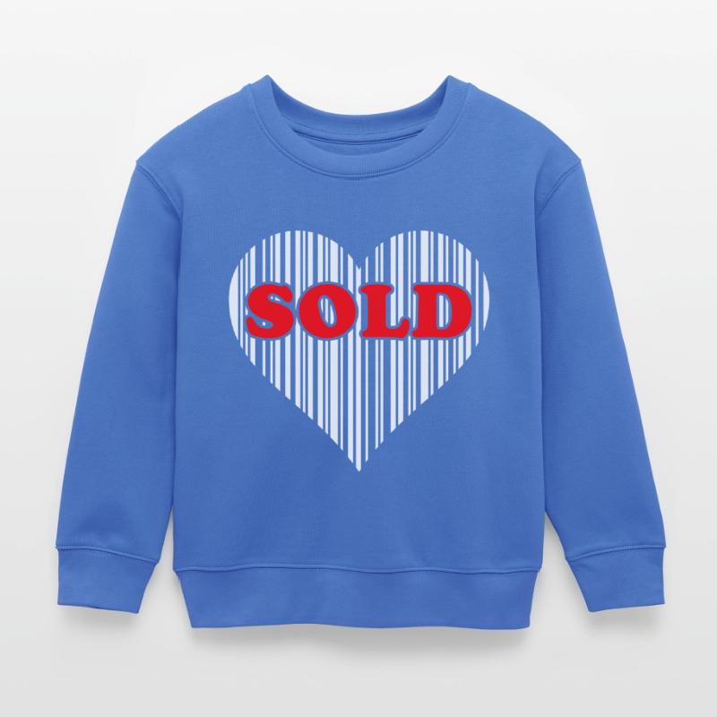 Herz Barcode Liebe – Sold Code Strichcode Geschenk Kinder Organic Sweatshirt Mini Changer von Stanley/Stella