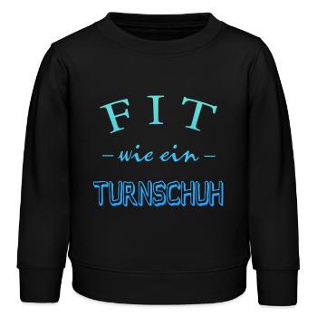 Fit wie ein Turnschuh - Kinder Organic Sweatshirt Mini Changer von Stanley/Stella - Schwarz - Vorne - AI Model Kid Male (0cm)