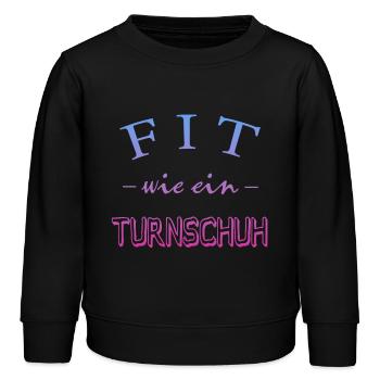 Fit wie ein Turnschuh - Kinder Organic Sweatshirt Mini Changer von Stanley/Stella - Schwarz - Vorne - AI Model Kid Male (0cm)