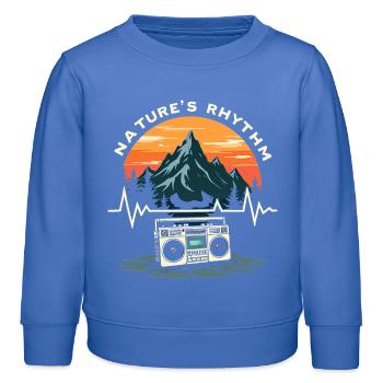 Camping Herzschlag wohnmobil zubehör - Kinder Organic Sweatshirt Mini Changer von Stanley/Stella - carolina Blue - Vorne - AI Model Kid Female (0cm)