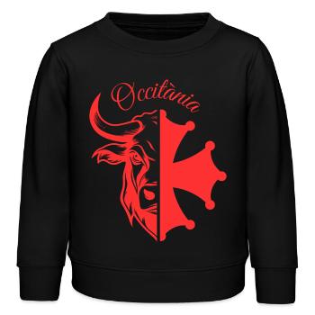 OCCITÀNIA TAUREAU - Sweat enfant bio Stanley/Stella - noir - Devant - AI Model Kid Male (0cm)