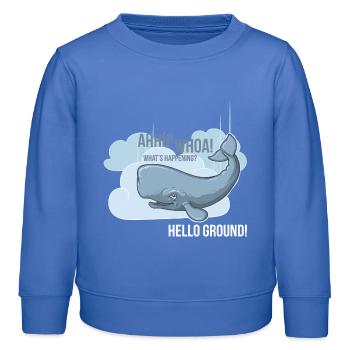 Hello Ground! - Sweat enfant bio Stanley/Stella - carolina blue - Devant - AI Model Kid Female (0cm)