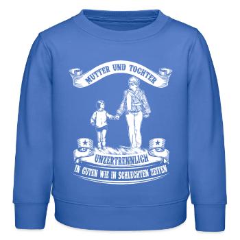 Mutter und Tochter - Unzertrennlich - Kinder Organic Sweatshirt Mini Changer von Stanley/Stella - carolina Blue - Vorne - AI Model Kid Female (0cm)