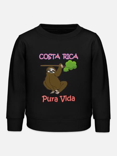 Costa Rica - Kinder Organic Sweatshirt Mini Changer von Stanley/Stella - Schwarz