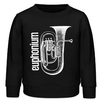 Euphonium Shirts - Kids Organic Sweatshirt by Stanley/Stella - black - Front - AI Model Kid Male (0cm)