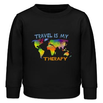 Travel - Kinder Organic Sweatshirt Mini Changer von Stanley/Stella - Schwarz - Vorne - AI Model Kid Male (0cm)
