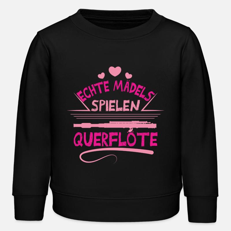 Querflöte Mädels - Kinder Organic Sweatshirt Mini Changer von Stanley/Stella - Schwarz